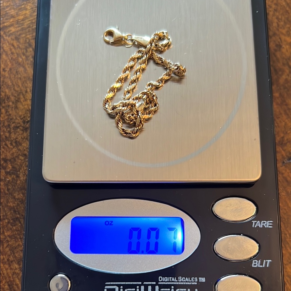 Gold Rope Chain Bracelet